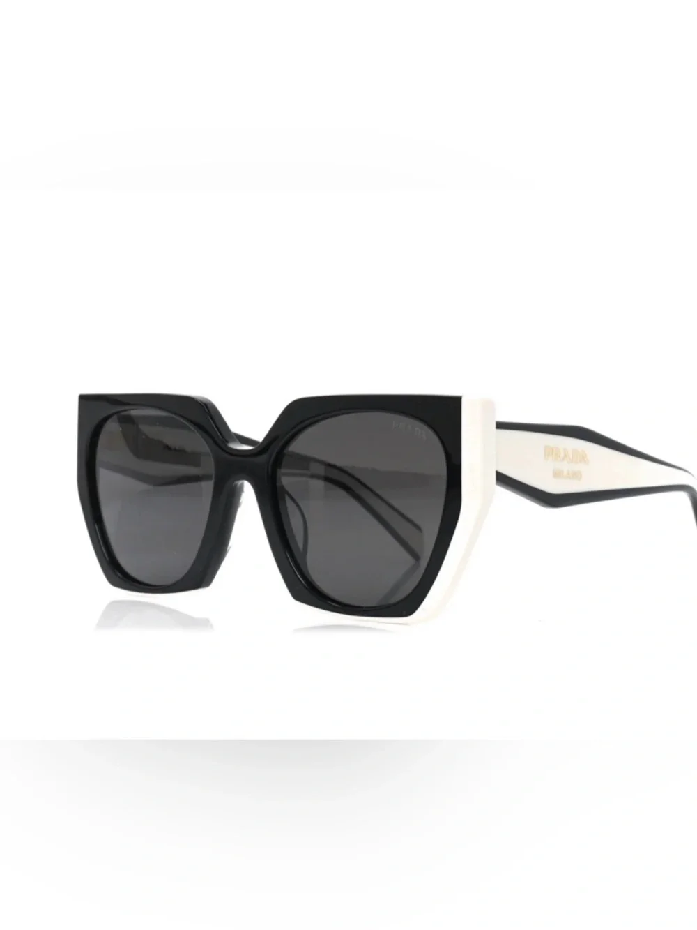 Prada 15WS 15 09Q5S0 black talc sunglasses NIB - Picture 2 of 9